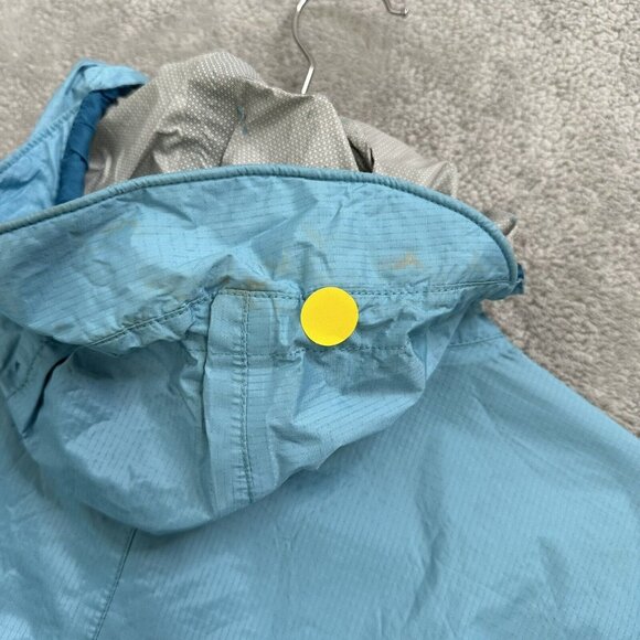Marmot Women's Lightweight Rain Jacket Hood Pockets Hiking Size M Blue - Picture 8 of 12